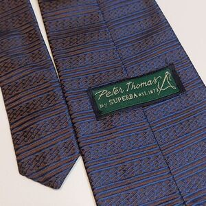 Peter Thomas by Superba Textured Silk Tie Made in USA